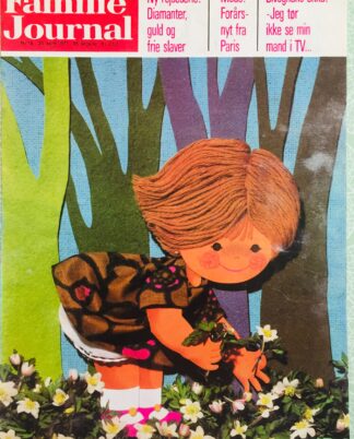 Flot forside Familie Journal 1971. Med Karen K. motiv.