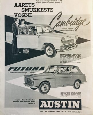 Gammel Austin reklame 1959.