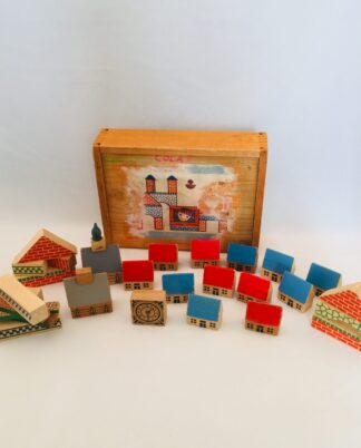 Træklodser i kasse.