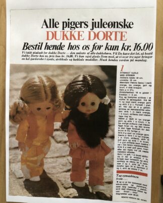 Mønstre til Dukke Dorte 1974