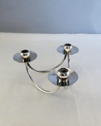 Lysestage - Sølvplet.