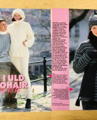 Forskellige strikkeopskrifter.