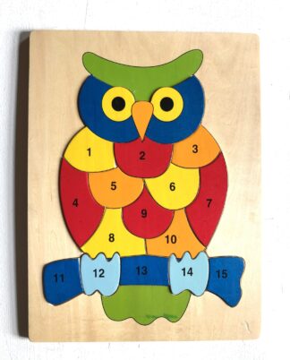 Træpuslespil - Ugle.