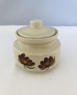 Sukkerskål med låg.