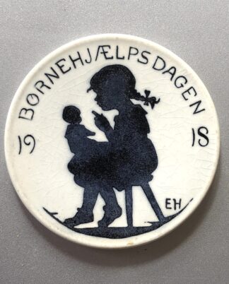 Børnehjælpsdags platte 1918.