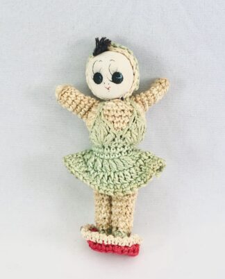 Amigurumi japansk dukke.