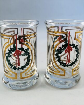 2 stk. Holmegaard juledramglas - 1989