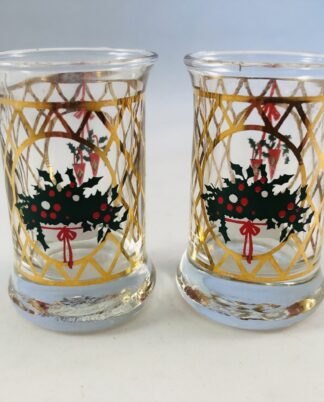 2 stk. Holmegaard juledramglas – 1989