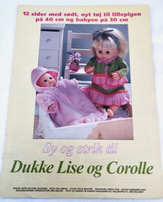 "Sy og strik til Dukke Lise og Corolle"