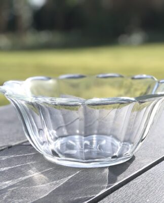 Glasskål.