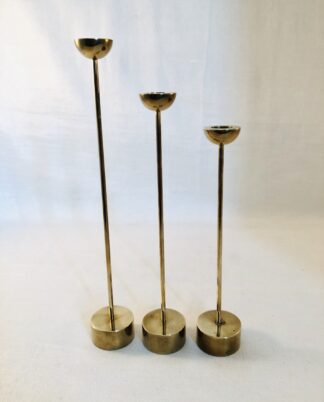 3 originale Stilling lysestager.