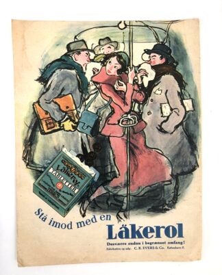 Gammel Läkerol reklame 1949.