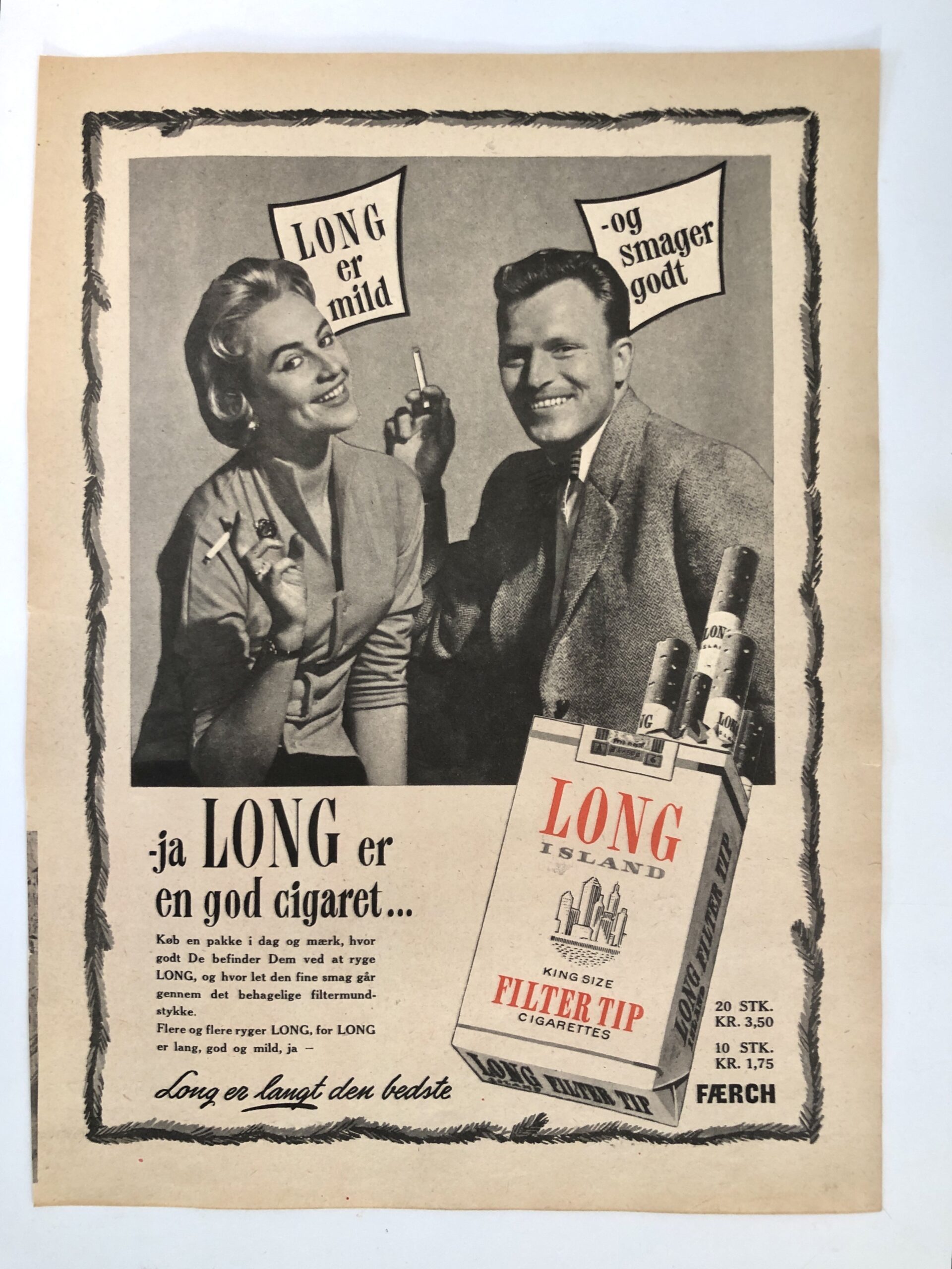 Gammel reklame fra Familie Journal 1956. – Retro Lopperne