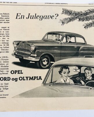 Gammel Opel reklame 1956.