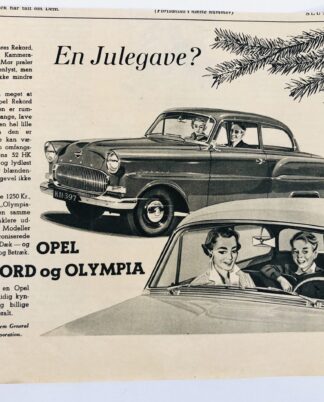 Gammel Opel reklame 1956.