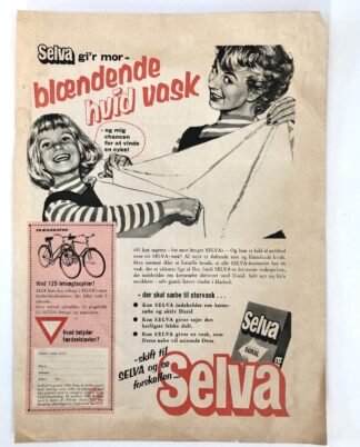 Selva-vaskepulver-reklame 1950’erne.