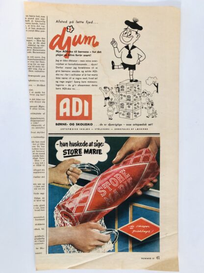 2 små gamle reklamer 1954.