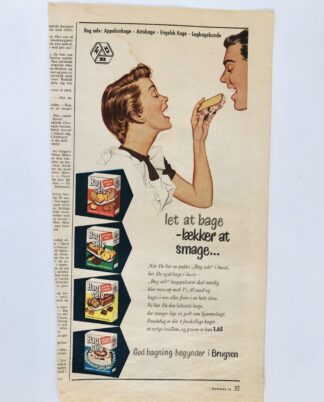 Gammel “Bag Selv”-reklame 1954.