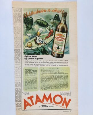 Gammel Atamon reklame 1954.