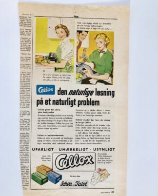 Gammel Cellox reklame 1954.