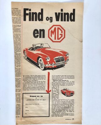 Gammel konkurrence reklame 1957.