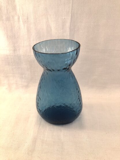 Blå flad hyacintglas – Holmegaard