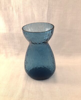 Blå flad hyacintglas – Holmegaard
