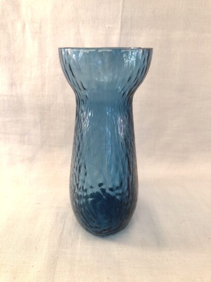 Blå flad hyacintglas – Holmegaard - Billede 2