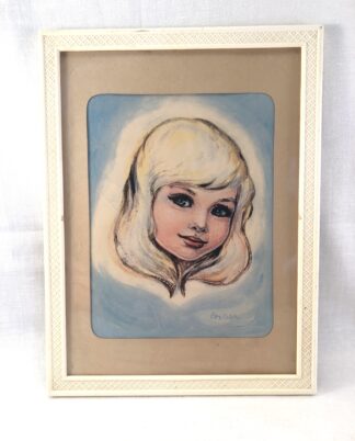 Vintage portræt i ramme.