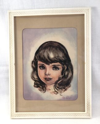 Vintage portræt i ramme.