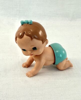 Kravlende baby-optrækslegetøj - Tomy 1977.