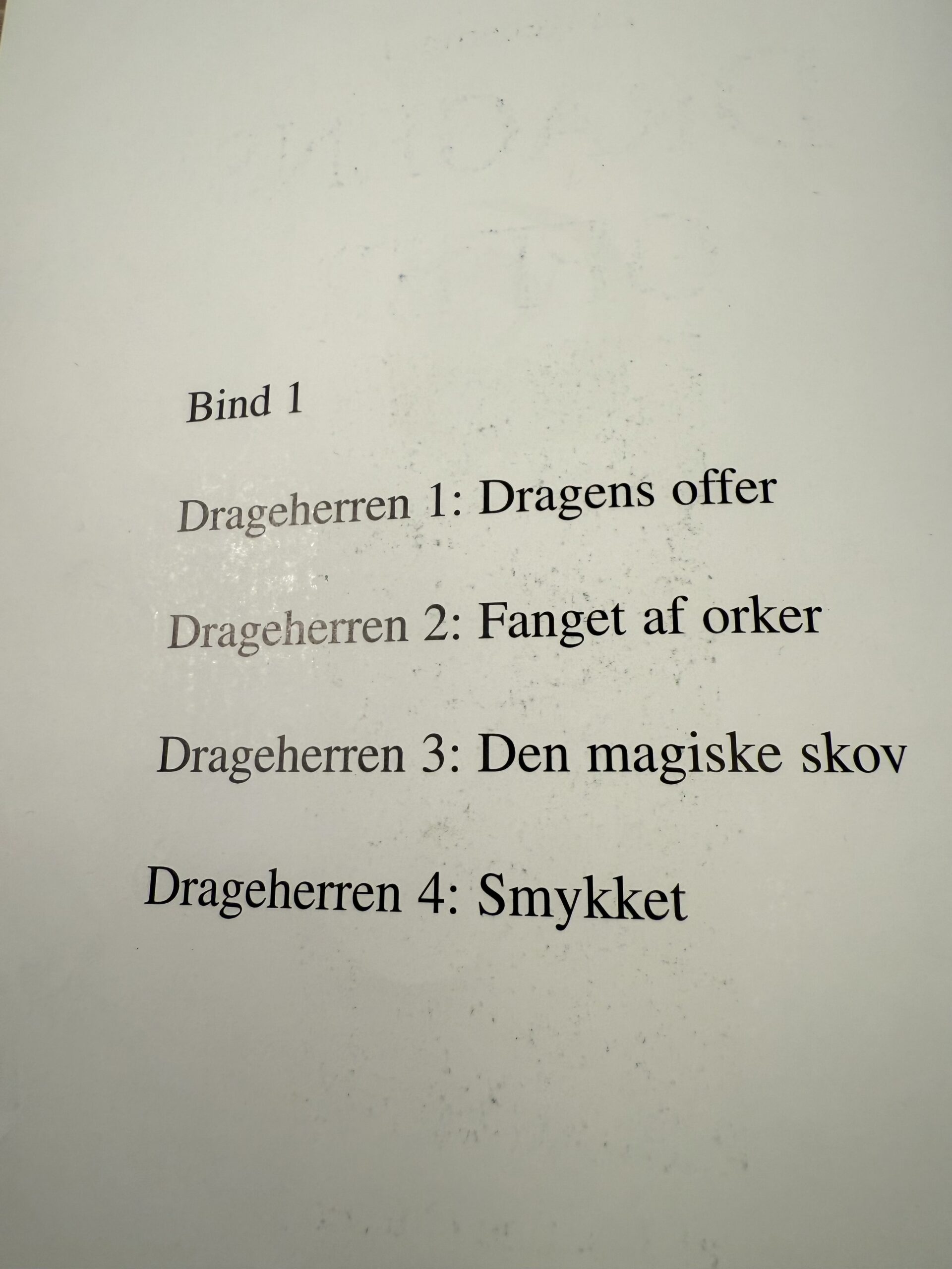 "Drageherren" – Bind 1-4 samlet i én bog. - Billede 2
