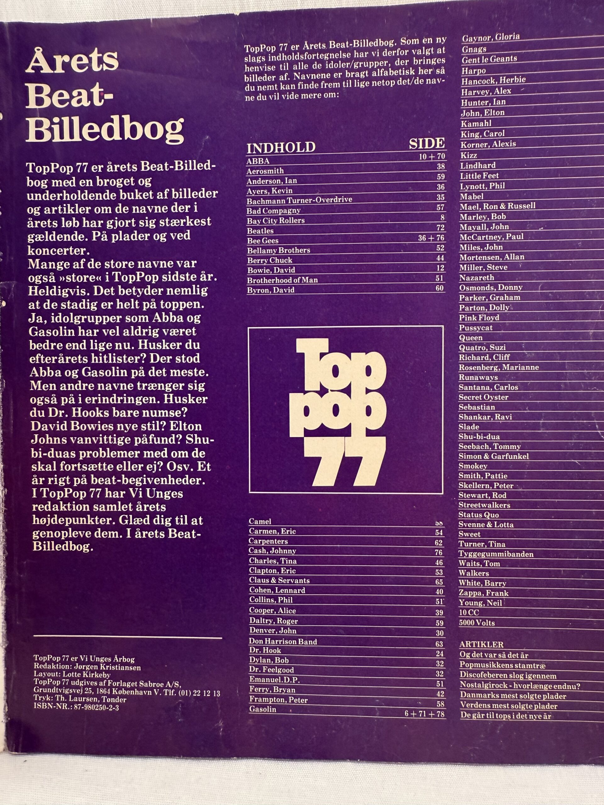 Vi Unge: Top Pop 77 - Billede 2
