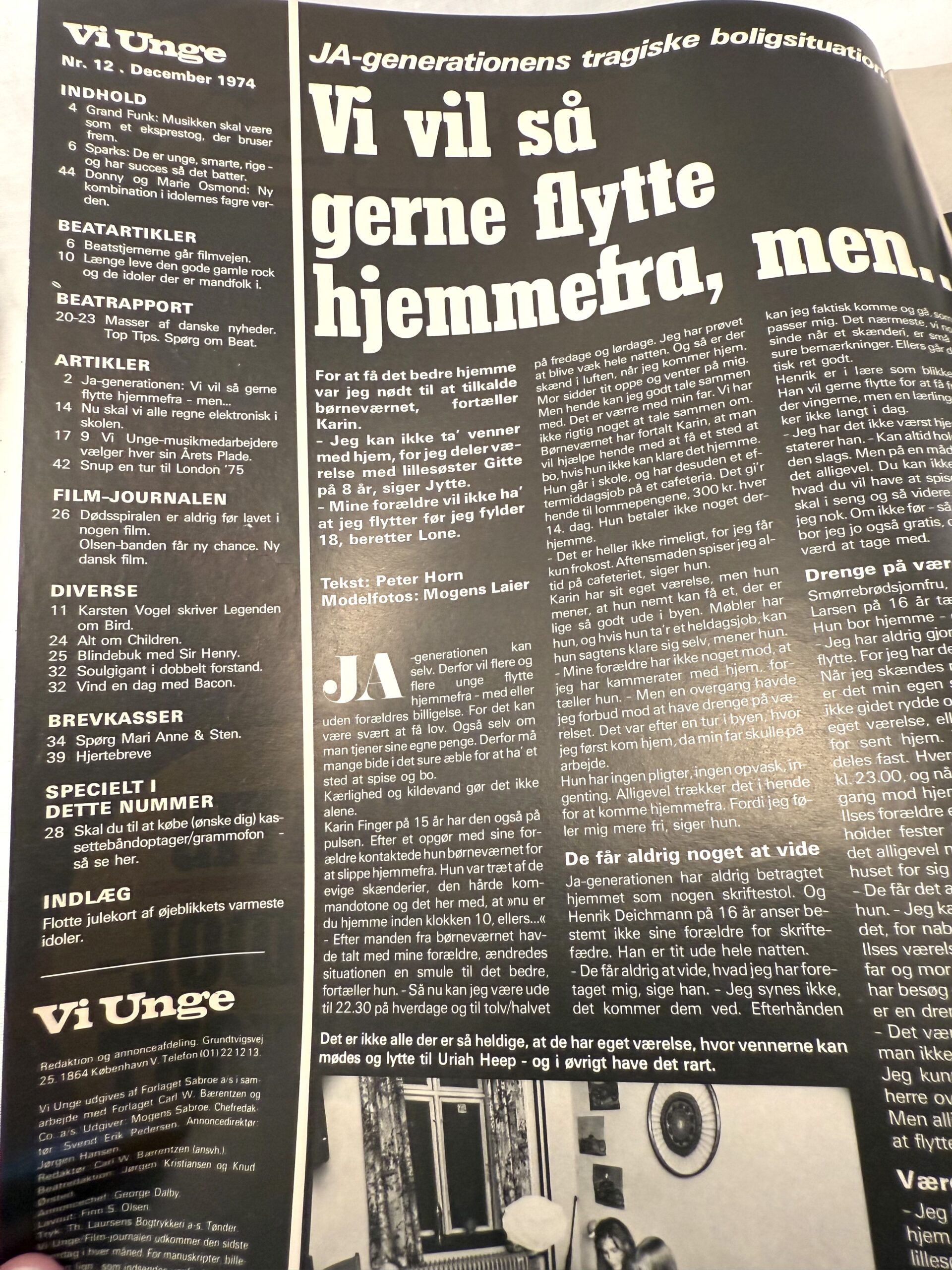 “Vi Unge” -1974 - Billede 2