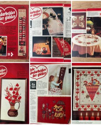 "Julebroderier der glæder" Hendes Verden 1976.