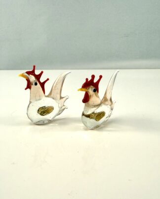 2 stk. Mini glasfigurer.
