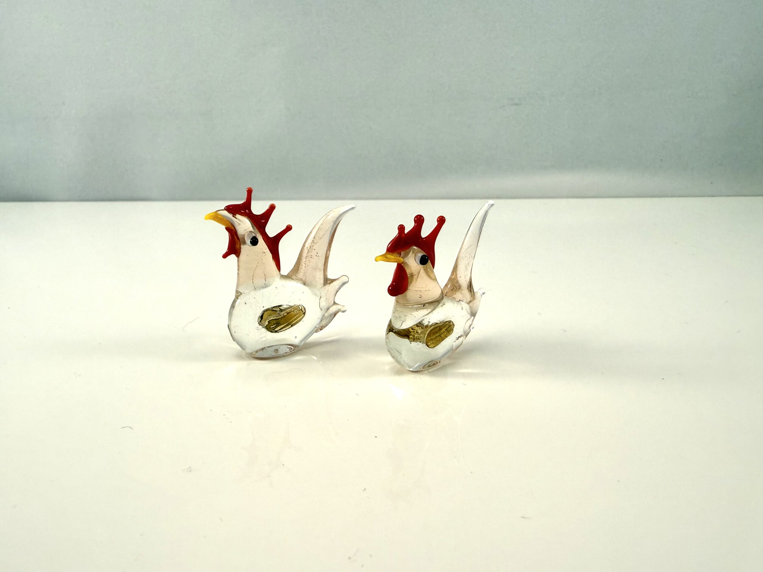 2 stk. Mini glasfigurer.