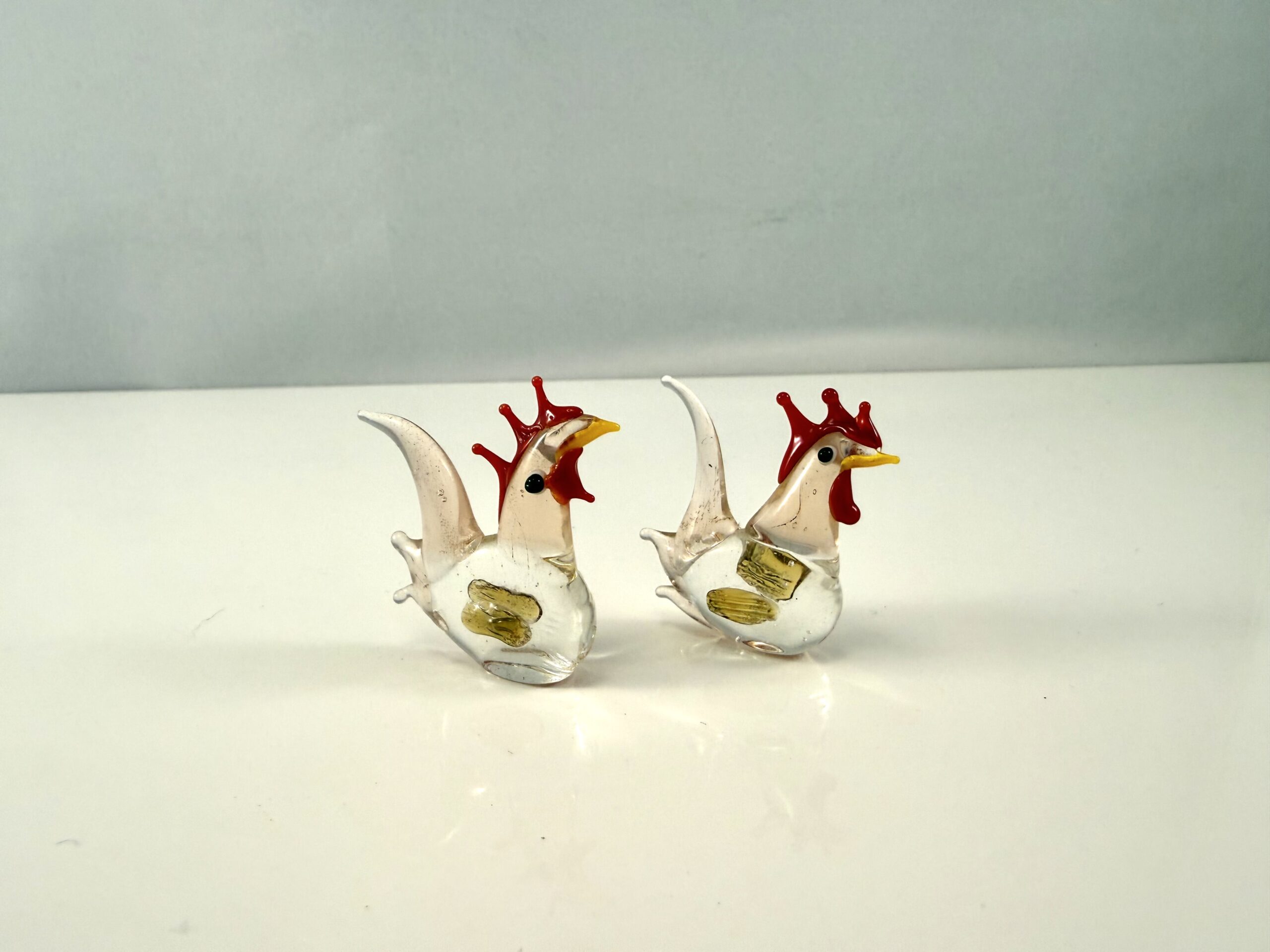 2 stk. Mini glasfigurer. - Billede 2