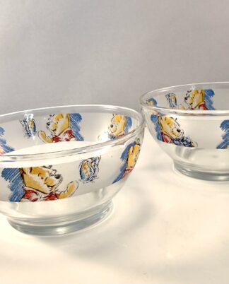 2 stk. Disney Winnie the Pooh glasskåle.