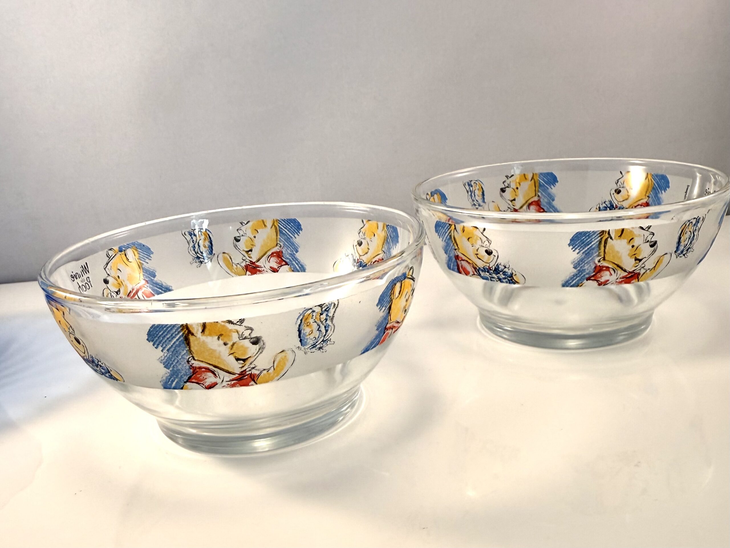 2 stk. Disney Winnie the Pooh glasskåle.