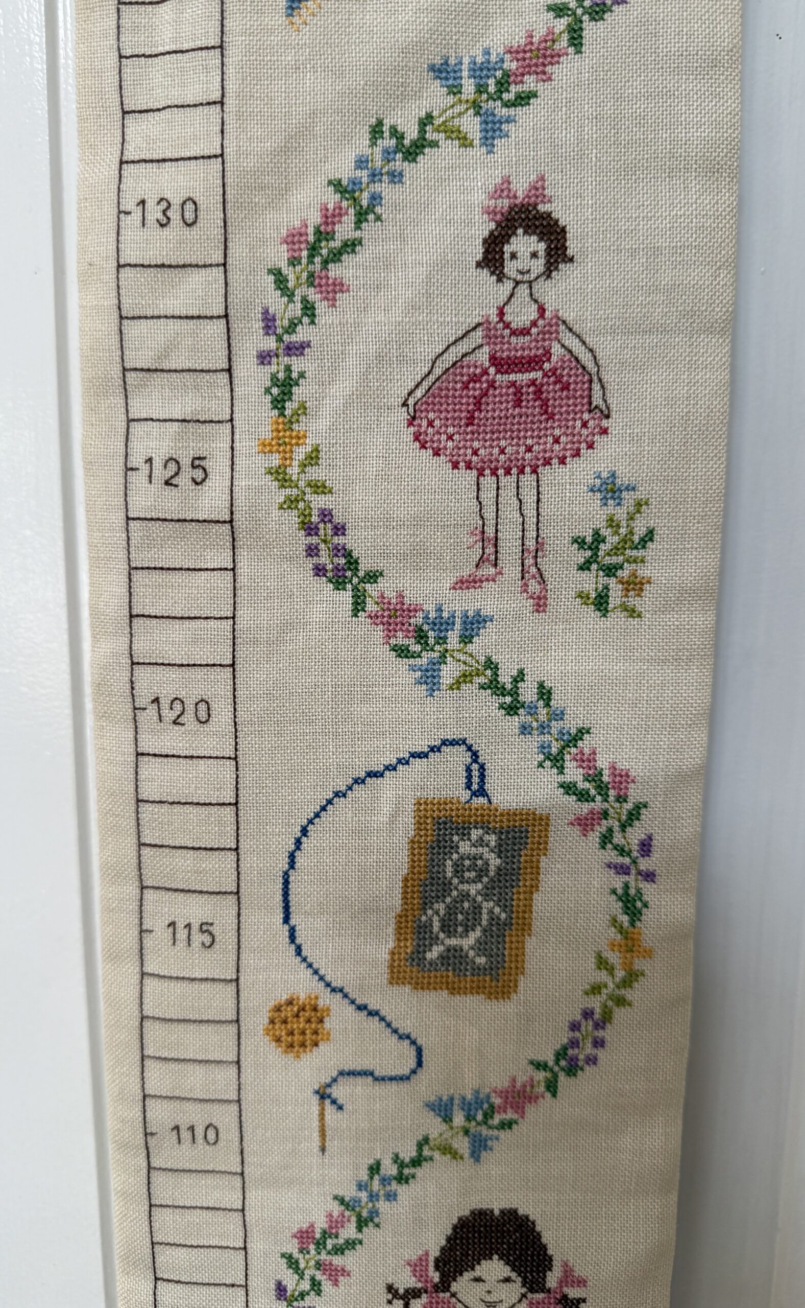 Broderet højdemåler – 50–160 cm. - Billede 5