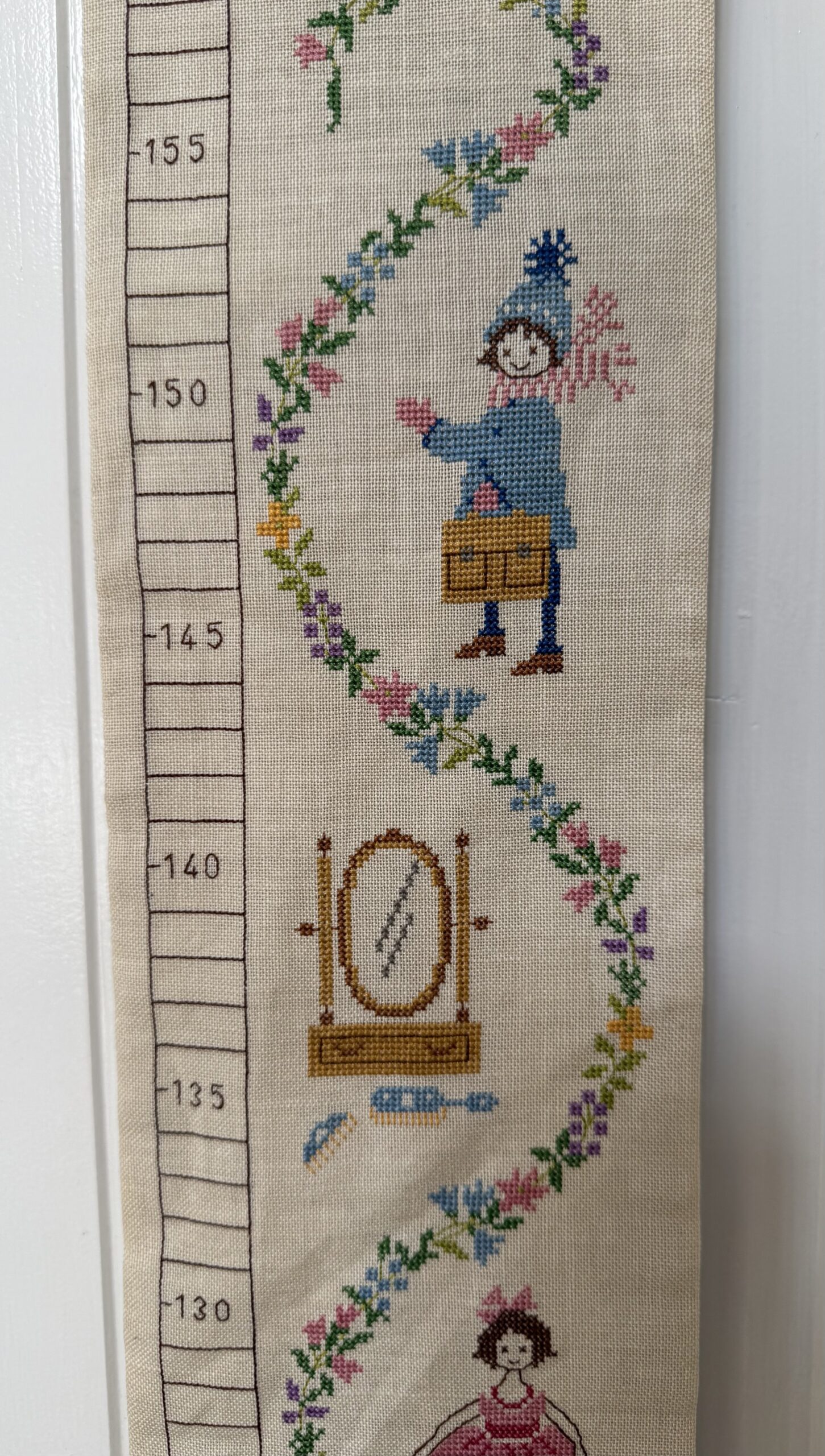 Broderet højdemåler – 50–160 cm. - Billede 6